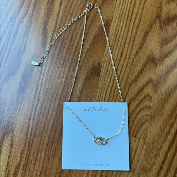 NEW Ettika Gold-Plated Evil Eye Necklace - Picture 2 of 4